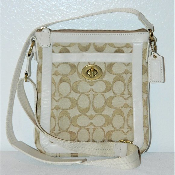 Coach Monogram Messenger Crossbody Bag - Picture 1 of 11